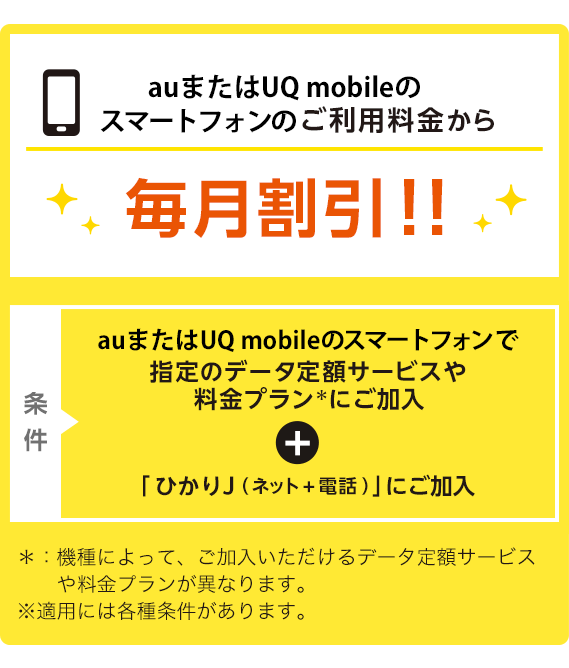 ひかりＪ x au auスマートバリュー